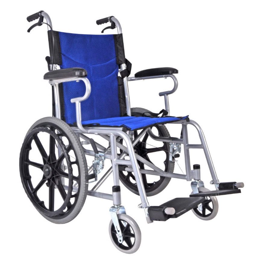 ComfortLife Kресло-коляска Mеханическая Модель: М-7. Вид спереди в разложенном состоянии.